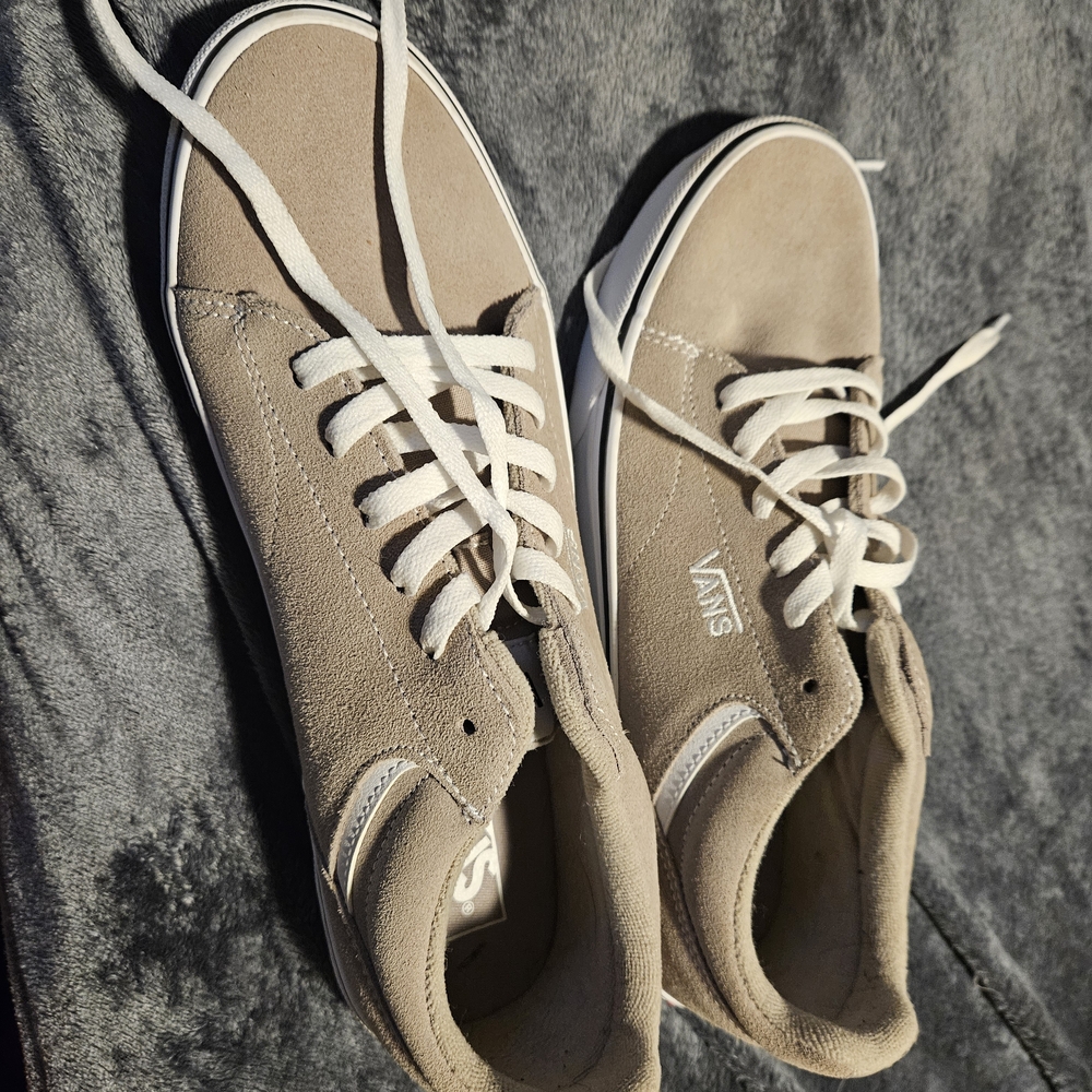 Vans Men's Beige Suede Sneakers